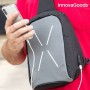 InnovaGoods Σακίδιο Πλάτης Antitheft με Θύρα USB Γκρι/Μαύρο