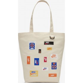 Nike Heritage Βαμβακερή Τσάντα για Ψώνια σε Λευκό χρώμα Nike Heritage Βαμβακερή Τσάντα για Ψώνια σε Λευκό χρώμα