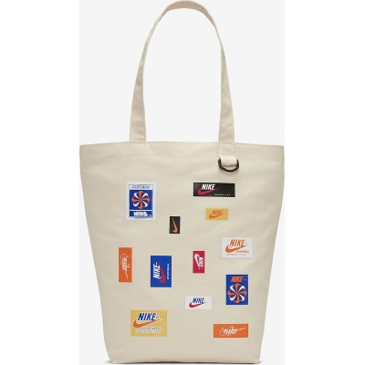 Nike Heritage Βαμβακερή Τσάντα για Ψώνια σε Λευκό χρώμα