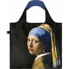 Loqi Vermeer Υφασμάτινη Τσάντα για Ψώνια σε Μαύρο χρώμα Loqi Vermeer Υφασμάτινη Τσάντα για Ψώνια σε Μαύρο χρώμα