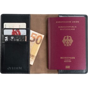 JT Berlin Δερμάτινο Πορτοφόλι Leather Passport Tegel - ΜΑΥΡΟ - 10419 JT Berlin Δερμάτινο Πορτοφόλι Leather Passport Tegel - ΜΑΥΡΟ - 10419
