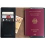 JT Berlin Δερμάτινο Πορτοφόλι Leather Passport Tegel - ΜΑΥΡΟ - 10419