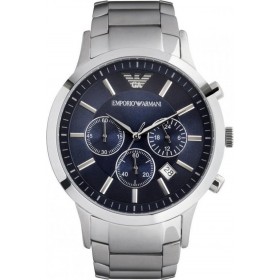 Emporio Armani Ρολόι Χρονογράφος με Μεταλλικό Μπρασελέ σε Ασημί χρώμαΚωδικός: AR2448 Emporio Armani Ρολόι Χρονογράφος με Μεταλλικό Μπρασελέ σε Ασημί χρώμαΚωδικός: AR2448