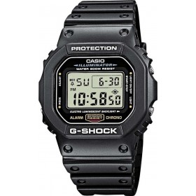 Casio Ψηφιακό Ρολόι Χρονογράφος με Καουτσούκ Λουράκι σε Μαύρο χρώμαΚωδικός: DW-5600E-1VER Casio Ψηφιακό Ρολόι Χρονογράφος με Καουτσούκ Λουράκι σε Μαύρο χρώμαΚωδικός: DW-5600E-1VER