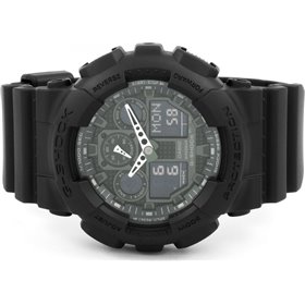Casio Ρολόι G-Shock Χρονογράφος με Καουτσούκ Λουράκι σε Μαύρο χρώμαΚωδικός: GA-100-1A1ER  Casio Ρολόι G-Shock Χρονογράφος με Καουτσούκ Λουράκι σε Μαύρο χρώμαΚωδικός: GA-100-1A1ER