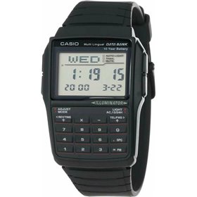 Casio Ψηφιακό Ρολόι Databank με Καουτσούκ Λουράκι σε Μαύρο χρώμαΚωδικός: DBC-32-1A  Casio Ψηφιακό Ρολόι Databank με Καουτσούκ Λουράκι σε Μαύρο χρώμαΚωδικός: DBC-32-1A