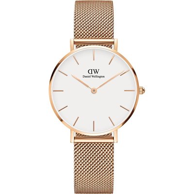 Daniel Wellington Classic Petite Ρολόι με Μεταλλικό Μπρασελέ σε Ροζ Χρυσό χρώμαΚωδικός: DW00100163 