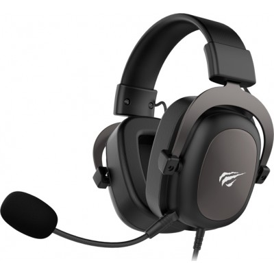 Havit H2002d Over Ear Gaming Headset με σύνδεση 3.5mm Καφέ