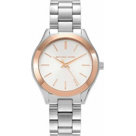 Michael Kors Mini Slim Runway Ρολόι με Μεταλλικό Μπρασελέ σε Ασημί χρώμαΚωδικός: MK3514  Michael Kors Mini Slim Runway Ρολόι με Μεταλλικό Μπρασελέ σε Ασημί χρώμαΚωδικός: MK3514