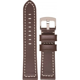 Tzevelion ART18 Δερμάτινο Λουράκι Καφέ/Λευκό 22mm Tzevelion ART18 Δερμάτινο Λουράκι Καφέ/Λευκό 22mm