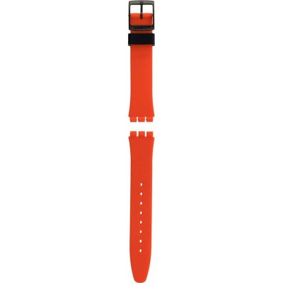 Swatch Grin Καουτσούκ Λουράκι Κόκκινο 17mm