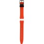 Swatch Grin Καουτσούκ Λουράκι Κόκκινο 17mm