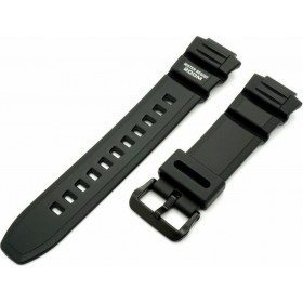 Casio Πλαστικό Λουράκι Μαύρο 16mm