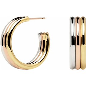 P D Paola Γυναικεία Σκουλαρίκια Κρίκοι Supreme Pure από Ορείχαλκο Επιχρυσωμένα P D Paola Γυναικεία Σκουλαρίκια Κρίκοι Supreme Pure από Ορείχαλκο Επιχρυσωμένα