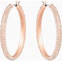 Swarovski Γυναικεία Σκουλαρίκια Κρίκοι Stone Hoop από Ορείχαλκο Επιχρυσωμένα