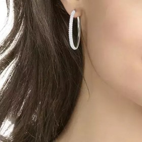 Swarovski Γυναικεία Σκουλαρίκια Κρίκοι Με Πέτρες Stone Hoop από Ορείχαλκο Swarovski Γυναικεία Σκουλαρίκια Κρίκοι Με Πέτρες Stone Hoop από Ορείχαλκο