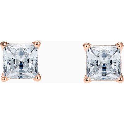 Swarovski Γυναικεία Σκουλαρίκια Καρφωτά Με Πέτρες Attract Square από Ορείχαλκο Επιχρυσωμένα