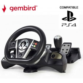Gembird STR-M-01 Τιμονιέρα με Μοχλό Ταχυτήτων και Πετάλια για Switch / PS4 / PS3 / PC με 270° Περιστροφής Gembird STR-M-01 Τιμονιέρα με Μοχλό Ταχυτήτων και Πετάλια για Switch / PS4 / PS3 / PC με 270° Περιστροφής