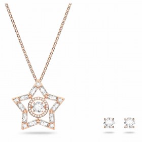 Swarovski Σετ Κολιέ / Σκουλαρίκια Stella Επιχρυσωμένο Με Πέρλες Swarovski Σετ Κολιέ / Σκουλαρίκια Stella Επιχρυσωμένο Με Πέρλες