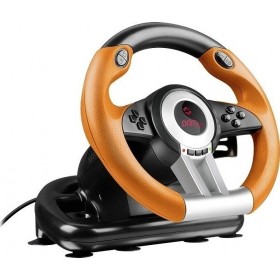 SpeedLink Drift O.Z. Racing Wheel Τιμονιέρα με Μοχλό Ταχυτήτων και Πετάλια για PC με 180° Περιστροφής