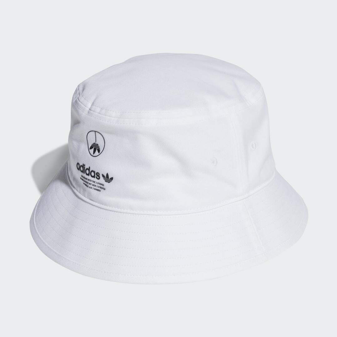 Adidas Υφασμάτινo Ανδρικό Καπέλο Στυλ Bucket Λευκό Adidas Υφασμάτινo Ανδρικό Καπέλο Στυλ Bucket Λευκό