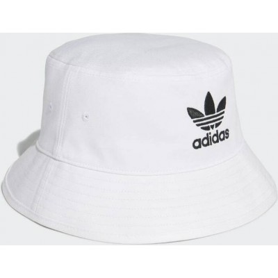 Adidas Trefoil Υφασμάτινo Ανδρικό Καπέλο Στυλ Bucket Λευκό FQ4641