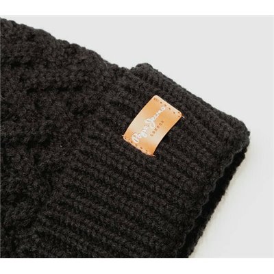 Pepe Jeans Alissa Γυναικείος Pom Pom Beanie Σκούφος σε Μαύρο χρώμαΚωδικός: PL040319-999 