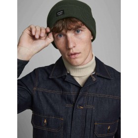 Jack & Jones Ανδρικός Beanie Σκούφος σε Χακί χρώμα Jack & Jones Ανδρικός Beanie Σκούφος σε Χακί χρώμα