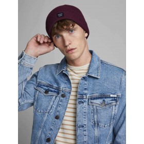 Jack & Jones Ανδρικός Beanie Σκούφος σε Μπορντό χρώμα Jack & Jones Ανδρικός Beanie Σκούφος σε Μπορντό χρώμα