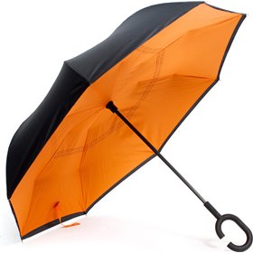 Kazbrella PB23-022 Ανδρική Ομπρέλα Βροχής με Μπαστούνι Πορτοκαλί Kazbrella PB23-022 Ανδρική Ομπρέλα Βροχής με Μπαστούνι Πορτοκαλί