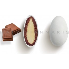 Χατζηγιαννάκης Κουφέτα Choco Almond Γάλακτος Λευκά 1000gr