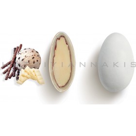 Χατζηγιαννάκης Κουφέτα Chοcο Almοnd Stracciatella Λευκά 1000gr