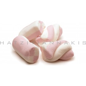 Χατζηγιαννάκης Marshmallows Φράουλα Ροζ 1000gr