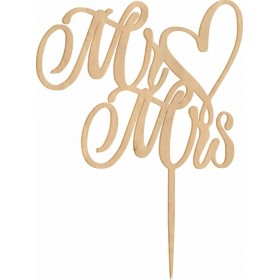 Geddy 3029.01 Ξύλινο Topper Τούρτας Γάμου Geddy 3029.01 Ξύλινο Topper Τούρτας Γάμου