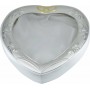 Prince Silvero Στεφανοθήκη Καρδιά Λευκό Ασημένια 23x27cm