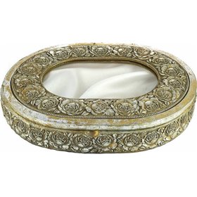 Idea Home Στεφανοθήκη Πολυεστερική Οβάλ με Τριανταφυλλάκια 30x24cm Idea Home Στεφανοθήκη Πολυεστερική Οβάλ με Τριανταφυλλάκια 30x24cm