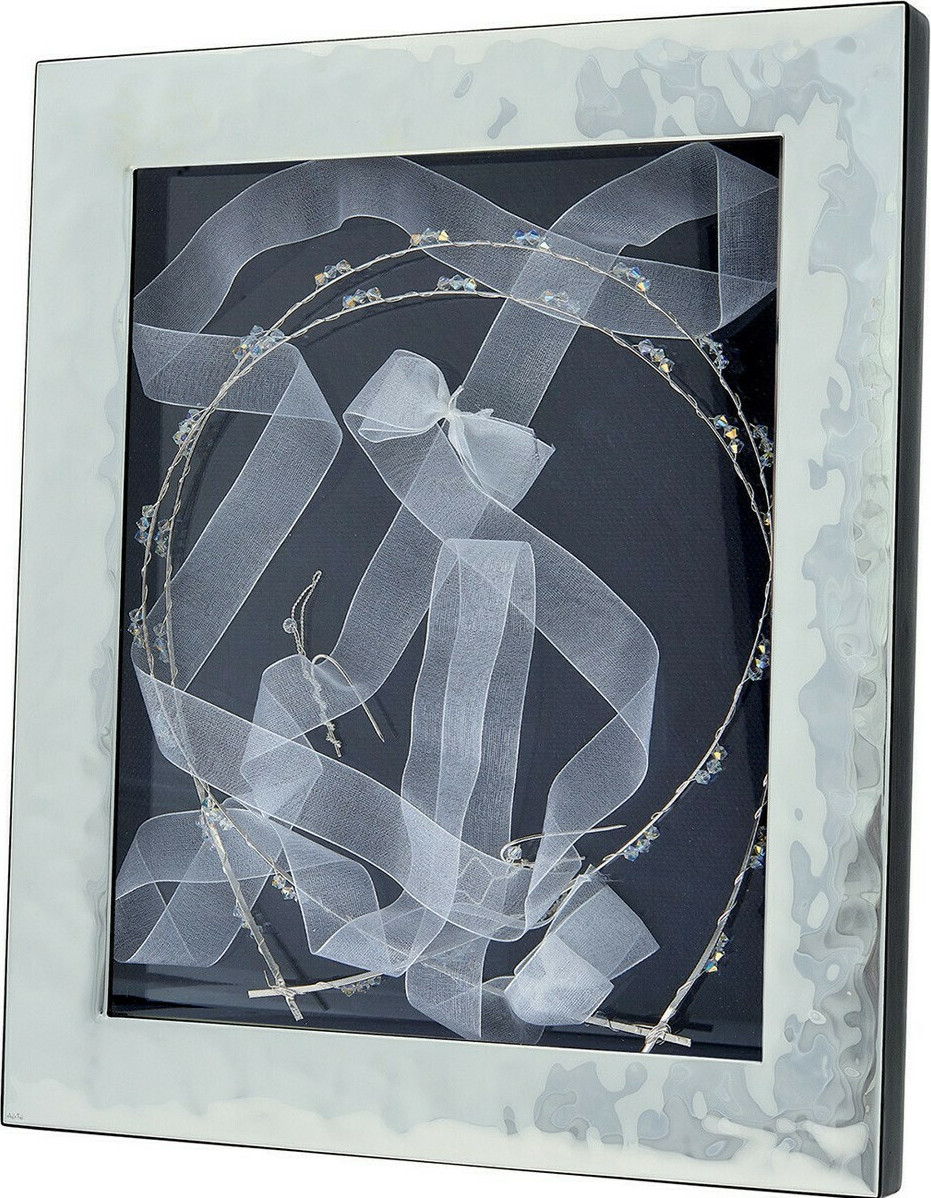 Prince Silvero Στεφανοθήκη Ασημένια 20x25cm