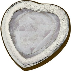 Prince Silvero Στεφανοθήκη Καρδιά Ασημένια 27x23cm