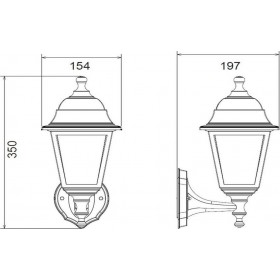 Aca Επιτοίχιο Εξωτερικό Φωτιστικό Μαύρο PLGP1B Aca Επιτοίχιο Εξωτερικό Φωτιστικό Μαύρο PLGP1B
