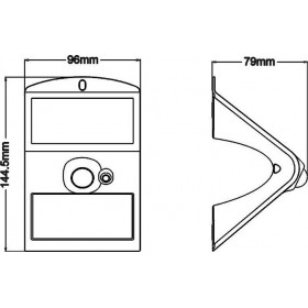 Aca Ηλιακό Φωτιστικό με Ανιχνευτή Κίνησης και Φωτοκύτταρο PAPILLON2W Aca Ηλιακό Φωτιστικό με Ανιχνευτή Κίνησης και Φωτοκύτταρο PAPILLON2W