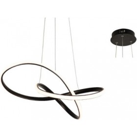 Aca Κρεμαστό Φωτιστικό Μοντέρνο LED ΜαύροΚωδικός: HM92LEDP48BK 