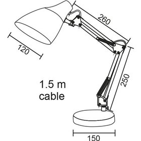 Aca Φωτιστικό Γραφείου 15x51cm ΡοζΚωδικός: 2918PK  Aca Φωτιστικό Γραφείου 15x51cm ΡοζΚωδικός: 2918PK