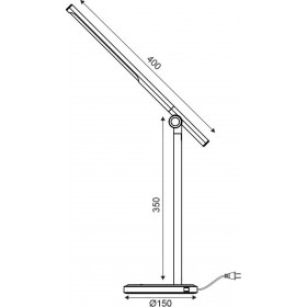 Aca Φωτιστικό Γραφείου LED 15x35cm ΛευκόΚωδικός: SF1816LEDS  Aca Φωτιστικό Γραφείου LED 15x35cm ΛευκόΚωδικός: SF1816LEDS