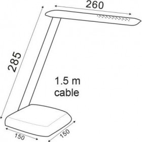 Aca Φωτιστικό Γραφείου LED 26x15x28.5cm ΛευκόΚωδικός: SF1408LED640W  Aca Φωτιστικό Γραφείου LED 26x15x28.5cm ΛευκόΚωδικός: SF1408LED640W