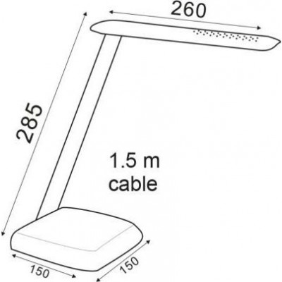 Aca Φωτιστικό Γραφείου LED 26x15x28.5cm ΛευκόΚωδικός: SF1408LED640W 