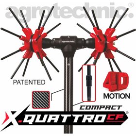 Agrotechnic x.Quattro CF Compact Ελαιοραβδιστικό Μπαταρίας Αχινός 400W με Επεκτάσιμο Κοντάρι Carbon 3.4m και Βάρος 2.85kg Agrotechnic x.Quattro CF Compact Ελαιοραβδιστικό Μπαταρίας Αχινός 400W με Επεκτάσιμο Κοντάρι Carbon 3.4m και Βάρος 2.85kg