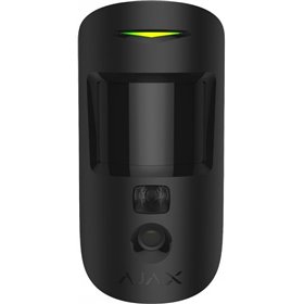 Ajax Systems MotionCam Ανιχνευτής Κίνησης PIR με Ενσωματωμένη Κάμερα για Οπτική Επαλήθευση Συνεγερμού Μαύρο