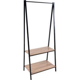 Ankor Κρεμάστρα Δαπέδου Μεταλλική σε Μαύρο Χρώμα 80x40x160cmΚωδικός: 803903 