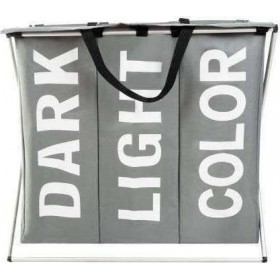 Aria Trade 00012257 Καλάθι Απλύτων Μεταλλικό 55x60x40cm Γκρι Aria Trade 00012257 Καλάθι Απλύτων Μεταλλικό 55x60x40cm Γκρι