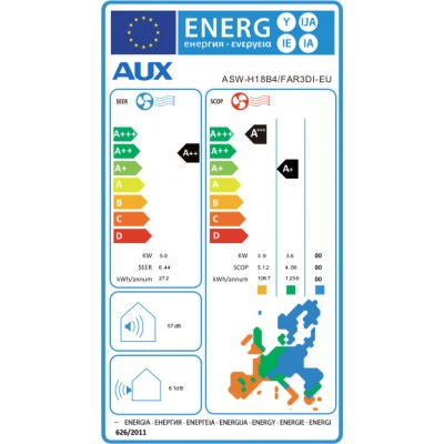 AUX Freedom ASW-H18B4/FAR3DI-EU Κλιματιστικό Inverter 18000 BTU